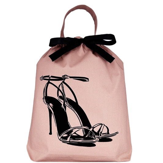 High Heel Sandal Shoe Bag, Pink/Blush - Concordia Style Boutique