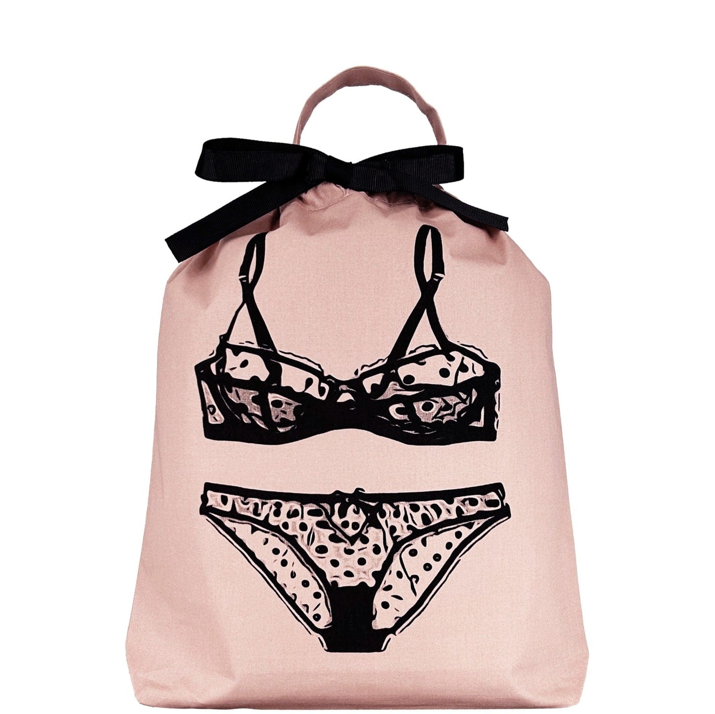 Polkadot Lingerie Travel Bag, Pink/Blush - Concordia Style Boutique