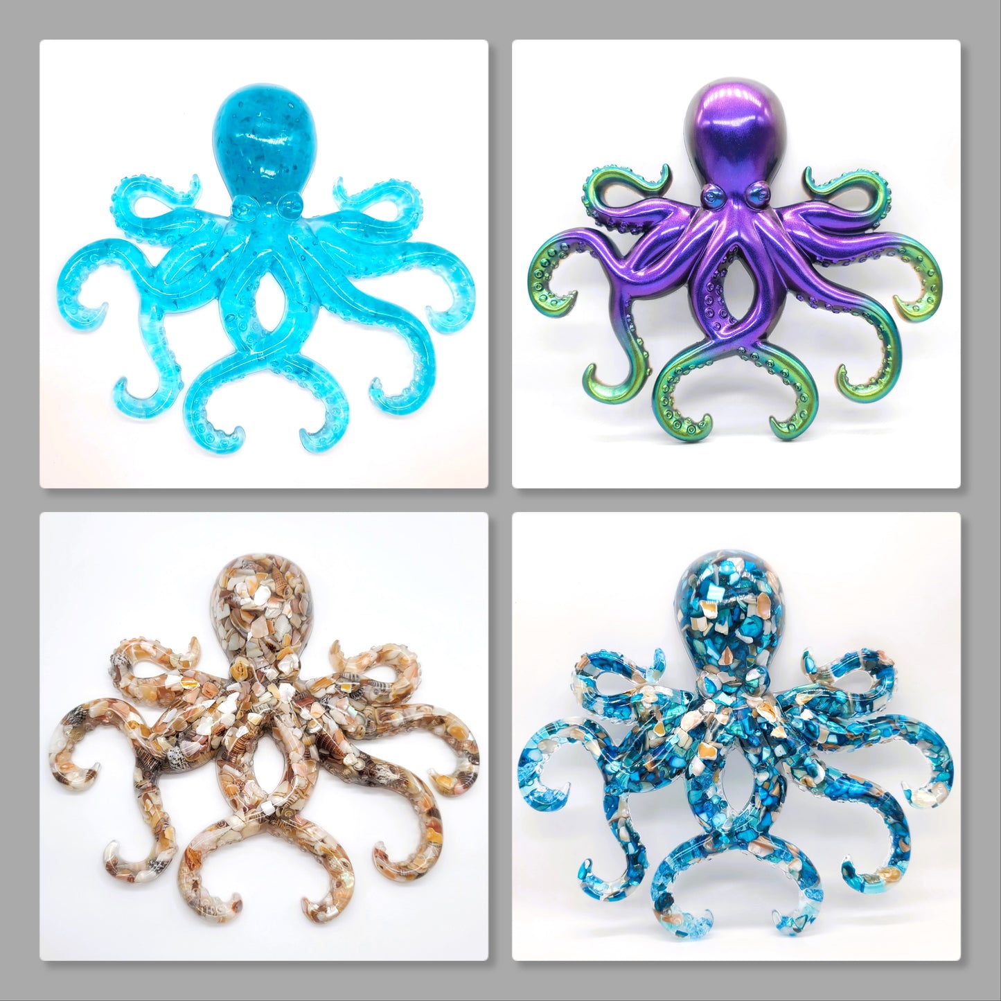 Large Resin Octopus Wall Art - Eco-Friendly