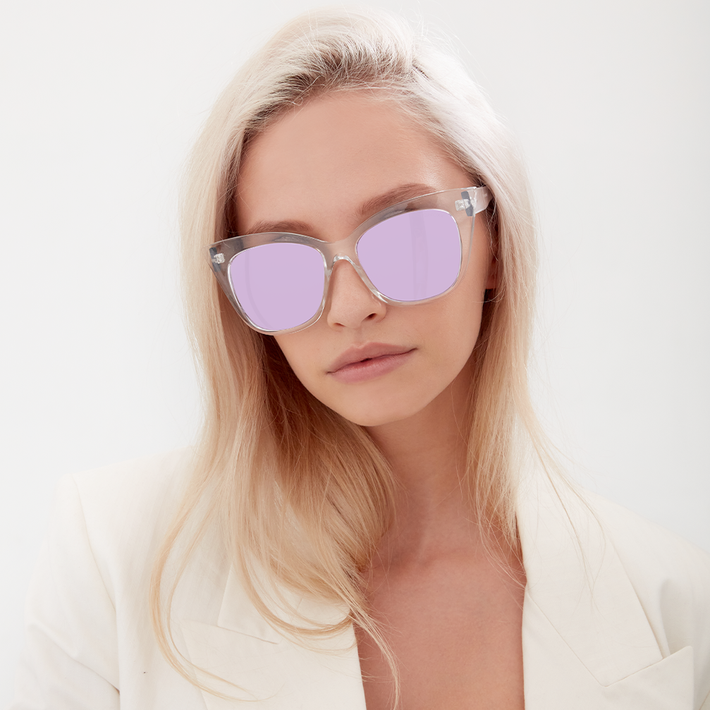 Venice Cateye - Clear Purple - Concordia Style Boutique