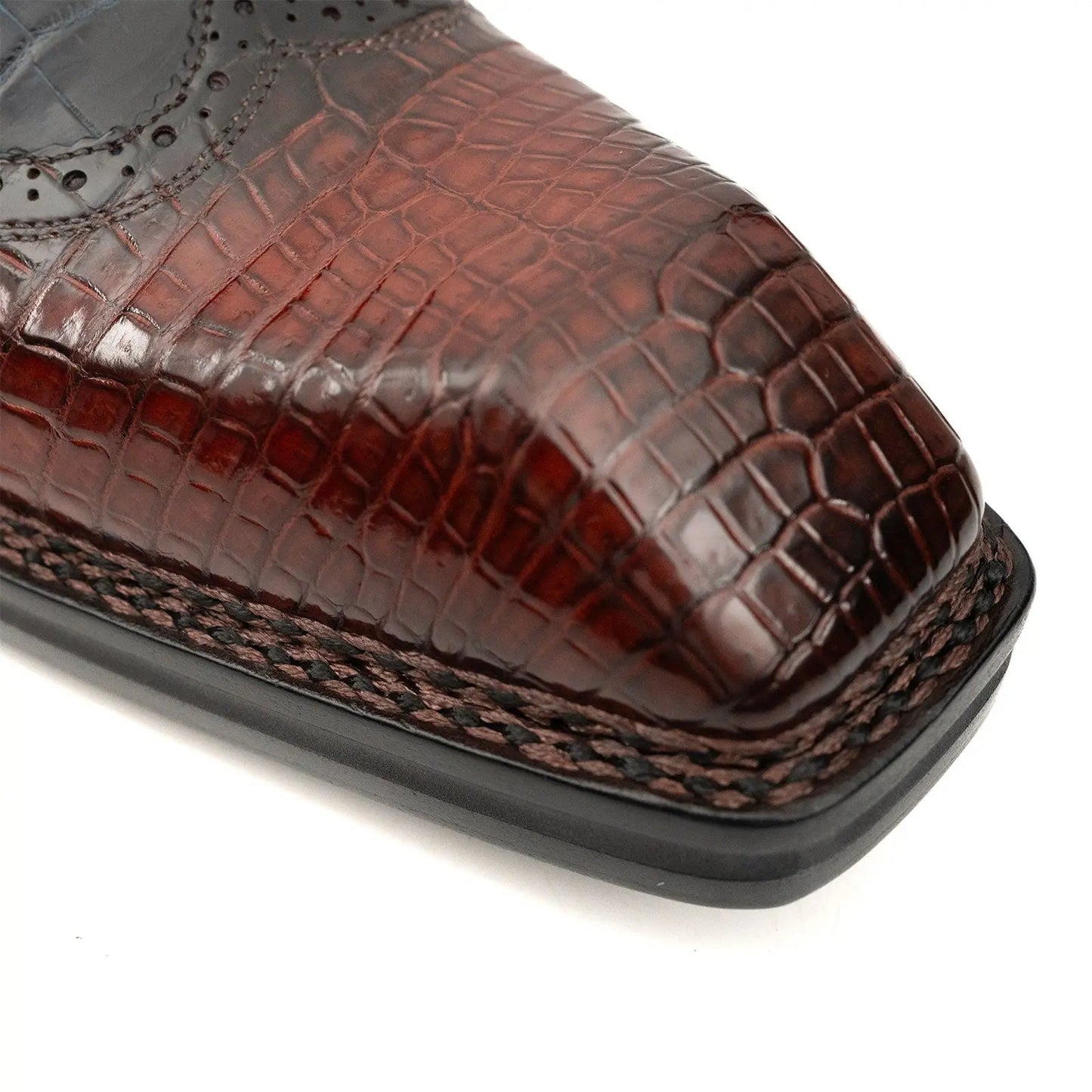 Nile Croc Buckle Wingtip Derby