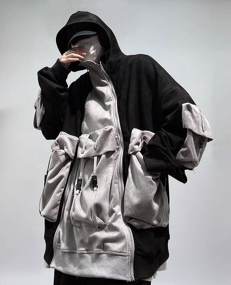 YEH1 Patchwork Functional Hoodie - Concordia Style Boutique