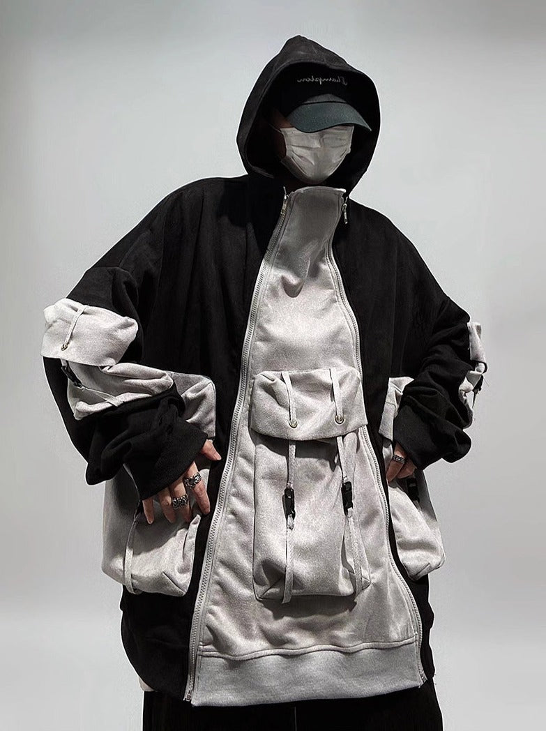 YEH1 Patchwork Functional Hoodie - Concordia Style Boutique