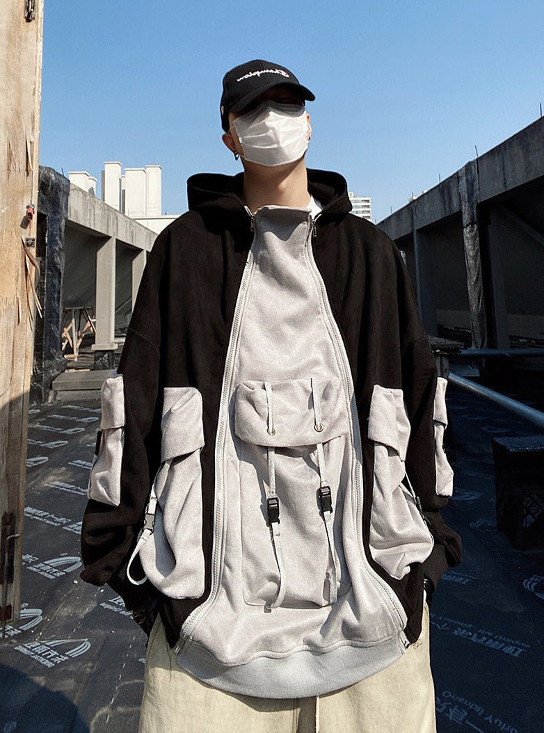 YEH1 Patchwork Functional Hoodie - Concordia Style Boutique