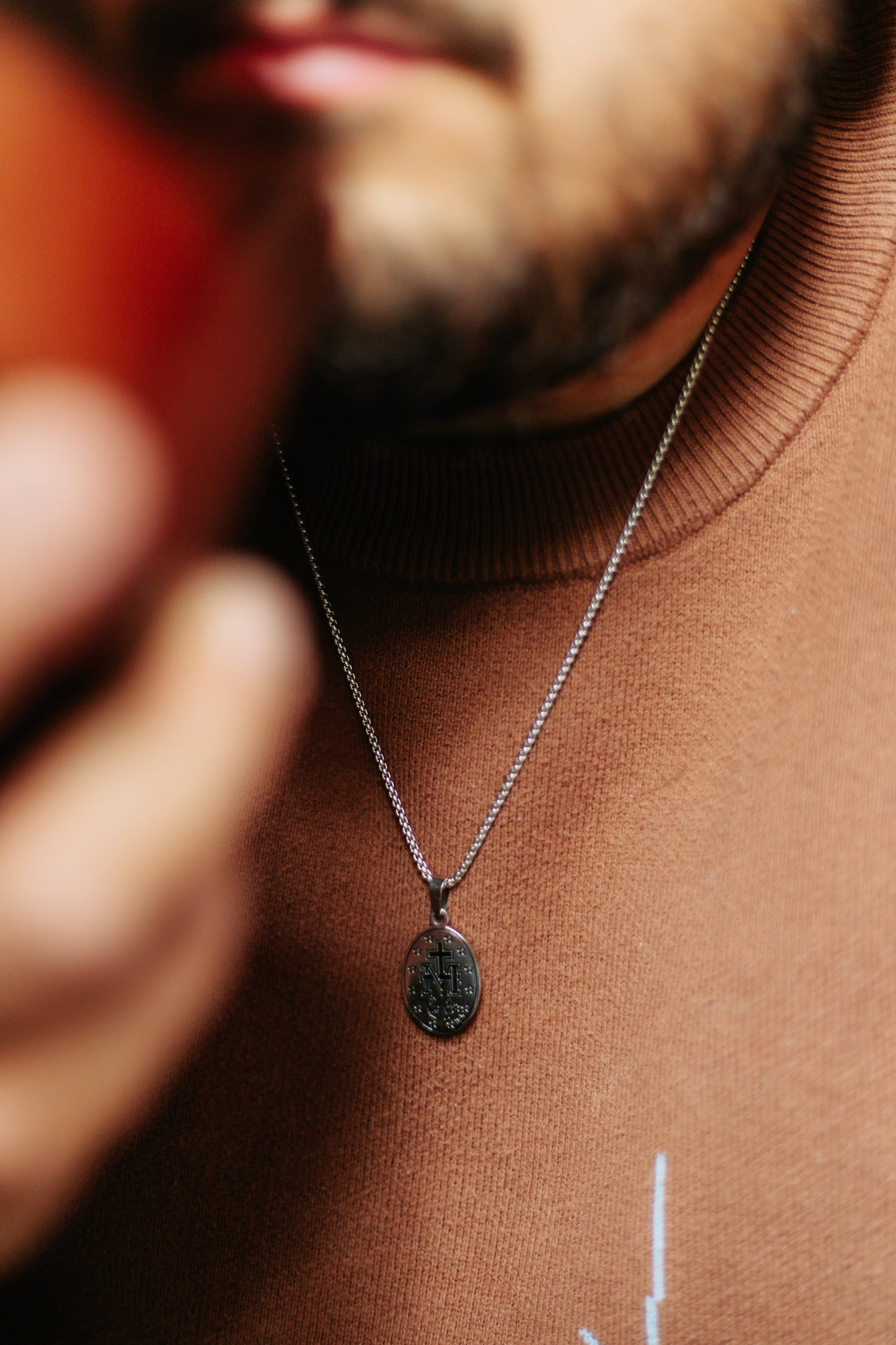 Silver Miraculous Medal for Men - Concordia Style Boutique