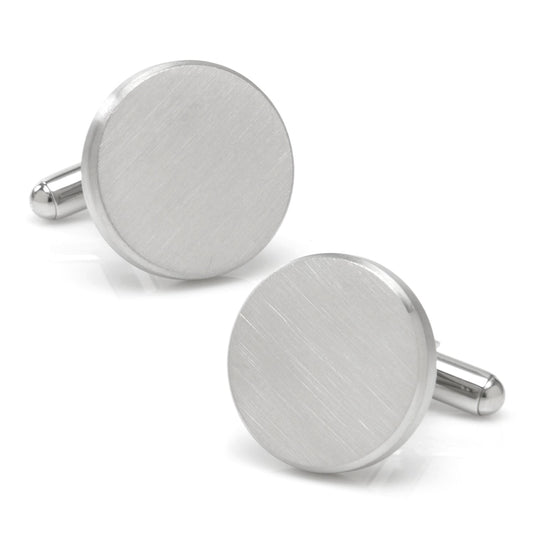 Brushed Stainless Steel Cufflinks - Concordia Style Boutique