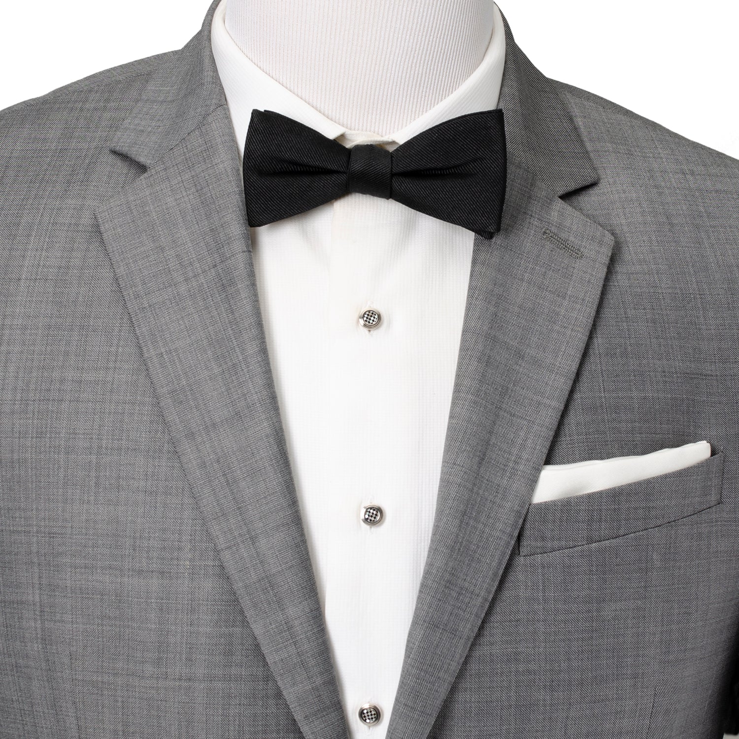 Black Silk Bow Pre-Tie - Concordia Style Boutique