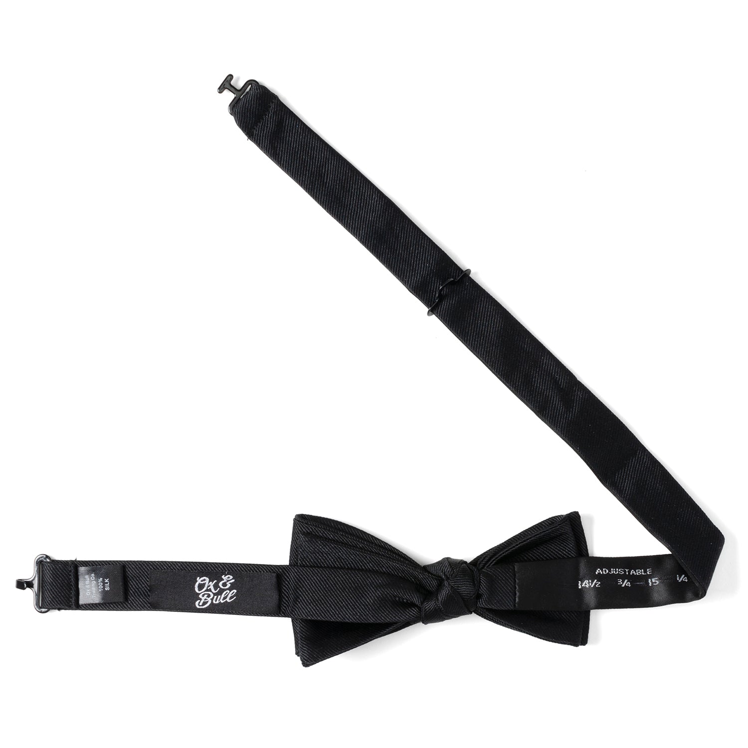 Black Silk Bow Pre-Tie - Concordia Style Boutique