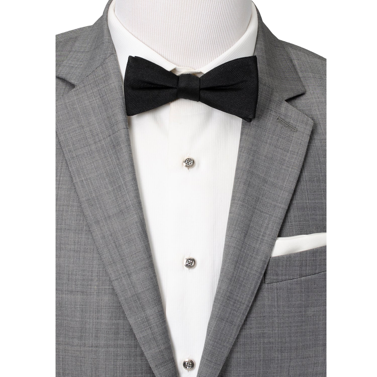 Black Silk Bow Pre-Tie - Concordia Style Boutique