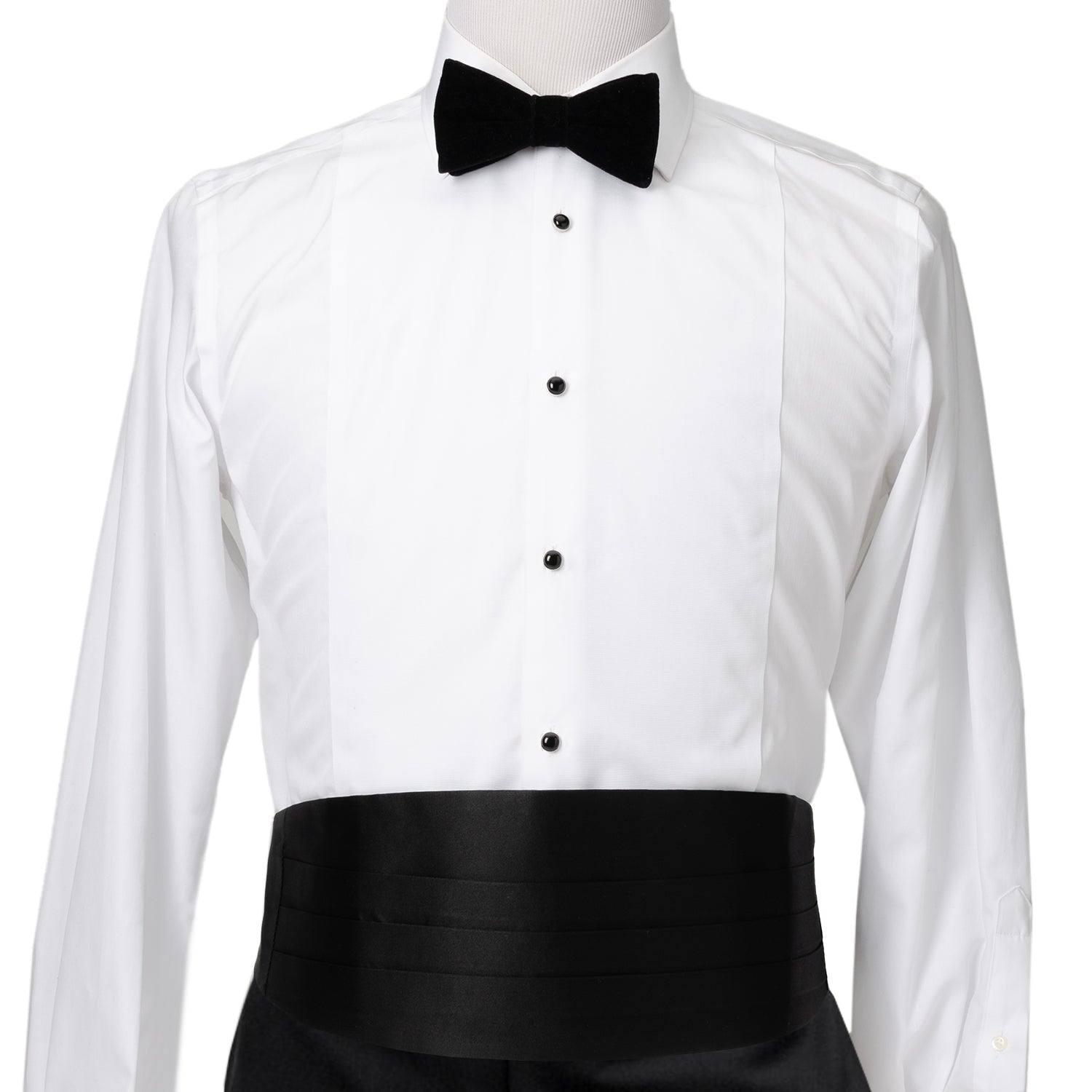 Black Silk Cummerbund and Bowtie Set - Concordia Style Boutique