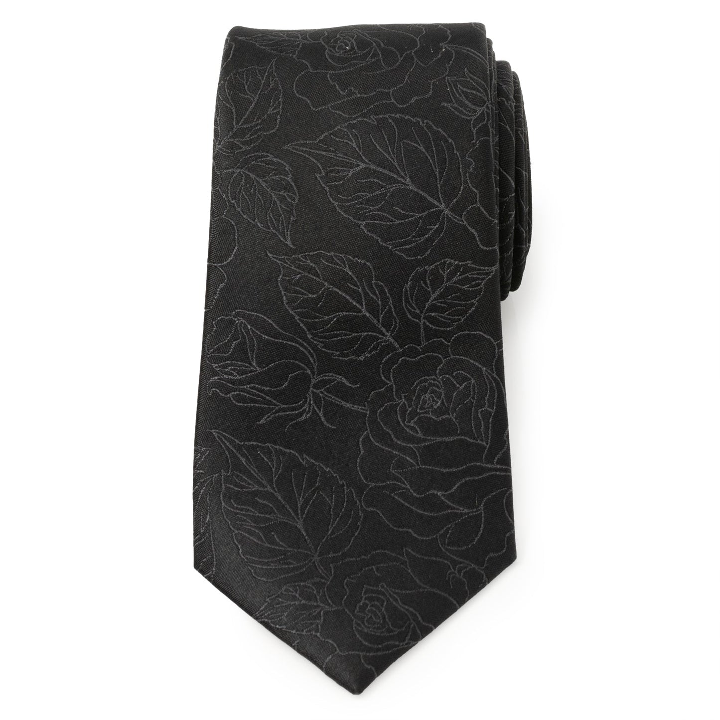 Black Floral Men's Tie - Concordia Style Boutique