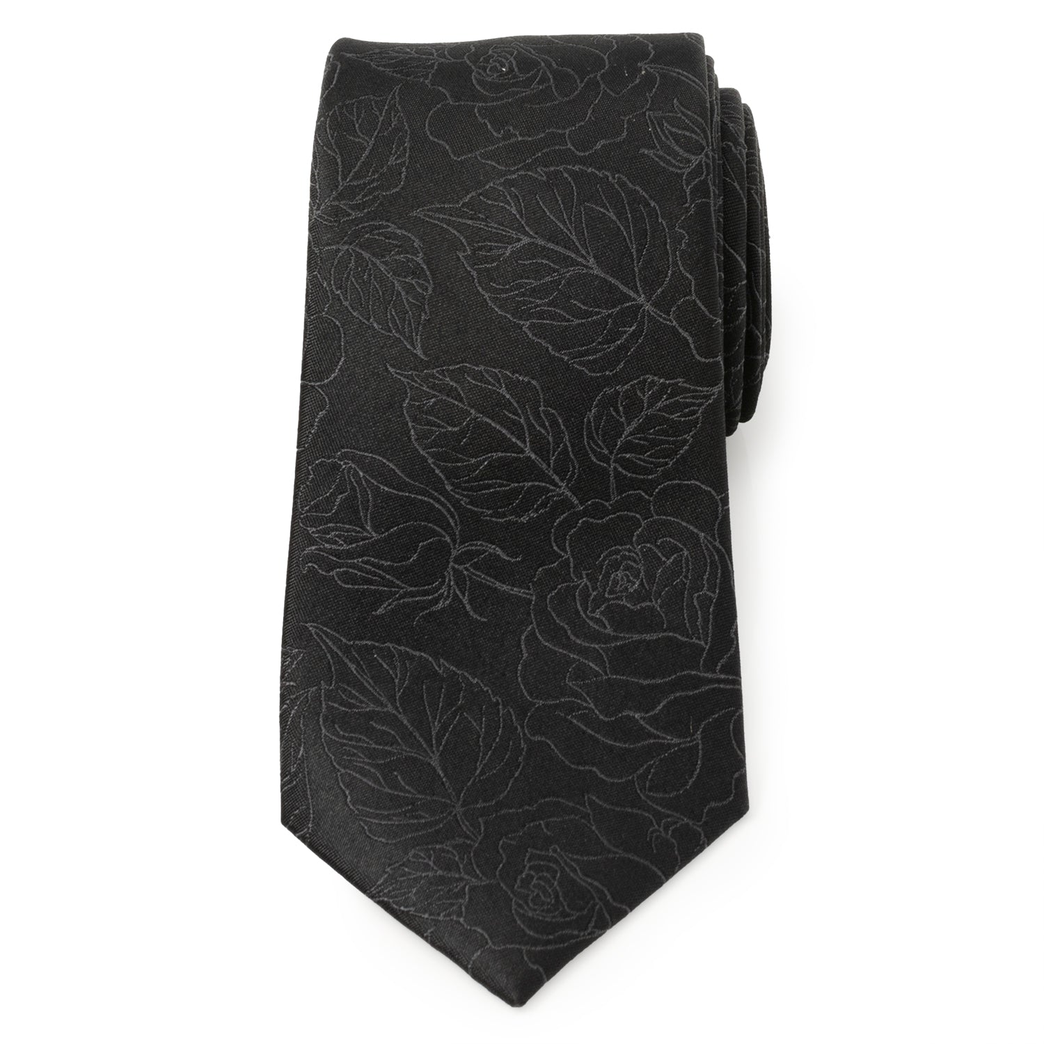 Black Floral Men's Tie - Concordia Style Boutique