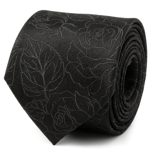 Black Floral Men's Tie - Concordia Style Boutique