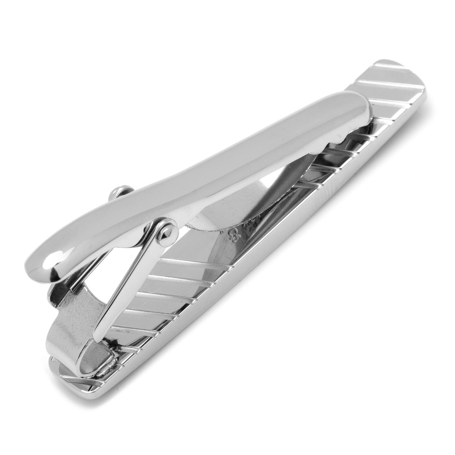 Black Carbon Fiber Stainless Steel Tie Clip - Concordia Style Boutique
