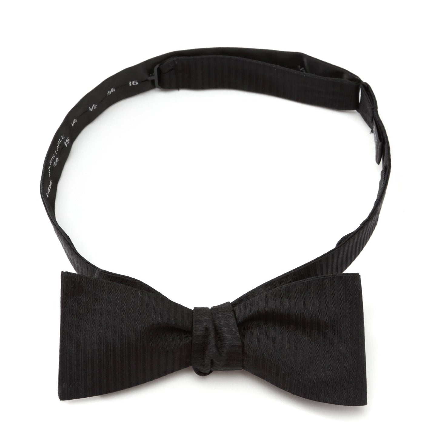 Black Formal Pinstripe Silk Bow Tie - Concordia Style Boutique