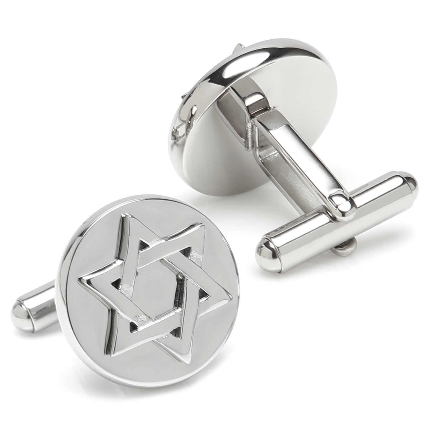 Star of David Stainless Steel Cufflinks - Concordia Style Boutique