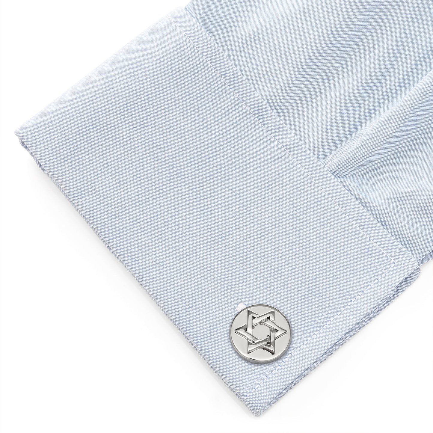 Star of David Stainless Steel Cufflinks - Concordia Style Boutique