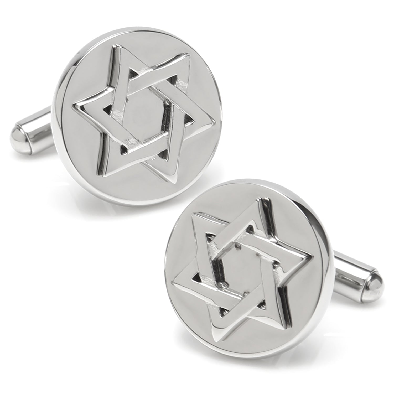 Star of David Stainless Steel Cufflinks - Concordia Style Boutique