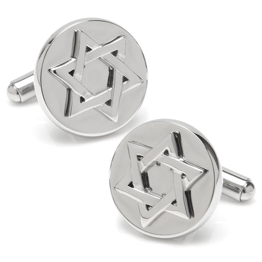 Star of David Stainless Steel Cufflinks - Concordia Style Boutique