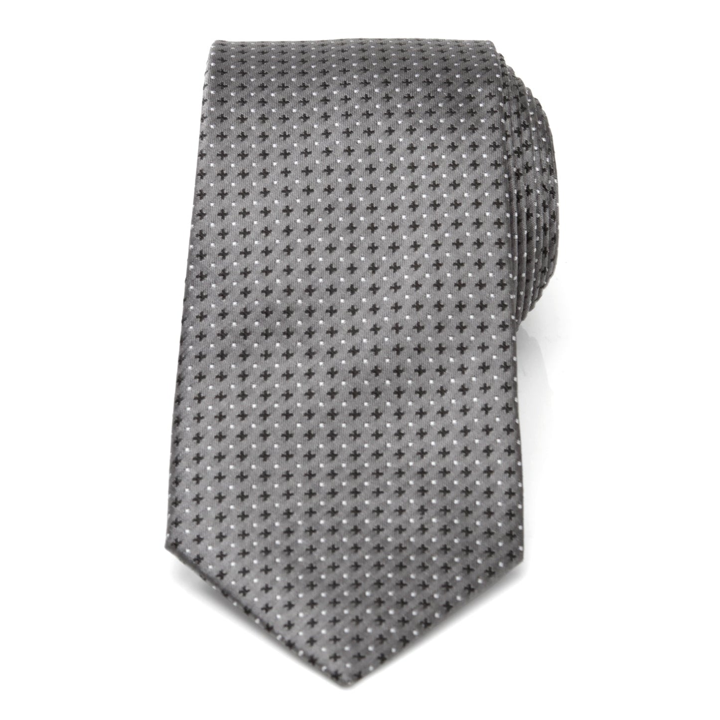 Gray Cross Dot-Men's Tie - Concordia Style Boutique