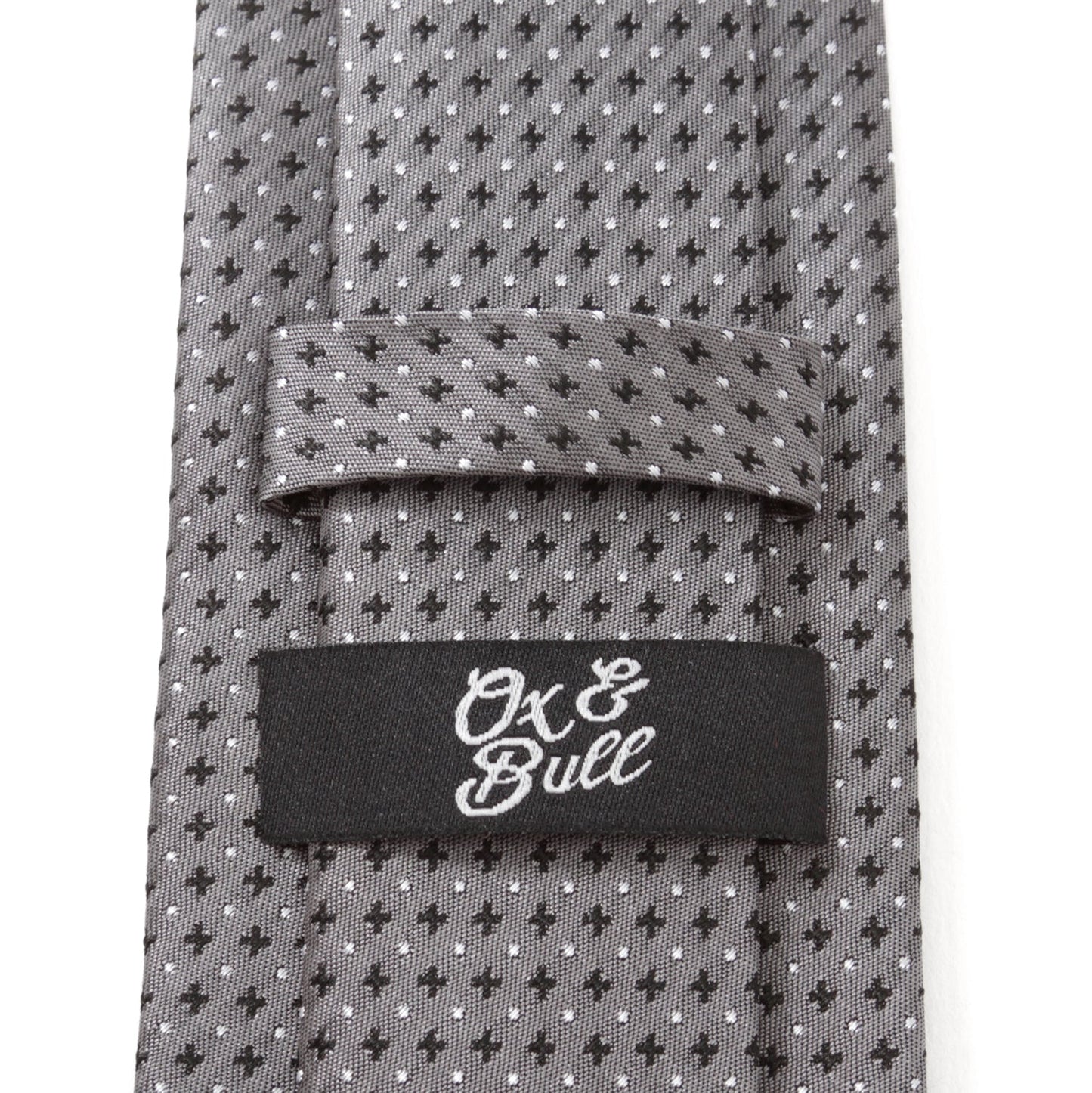 Gray Cross Dot-Men's Tie - Concordia Style Boutique