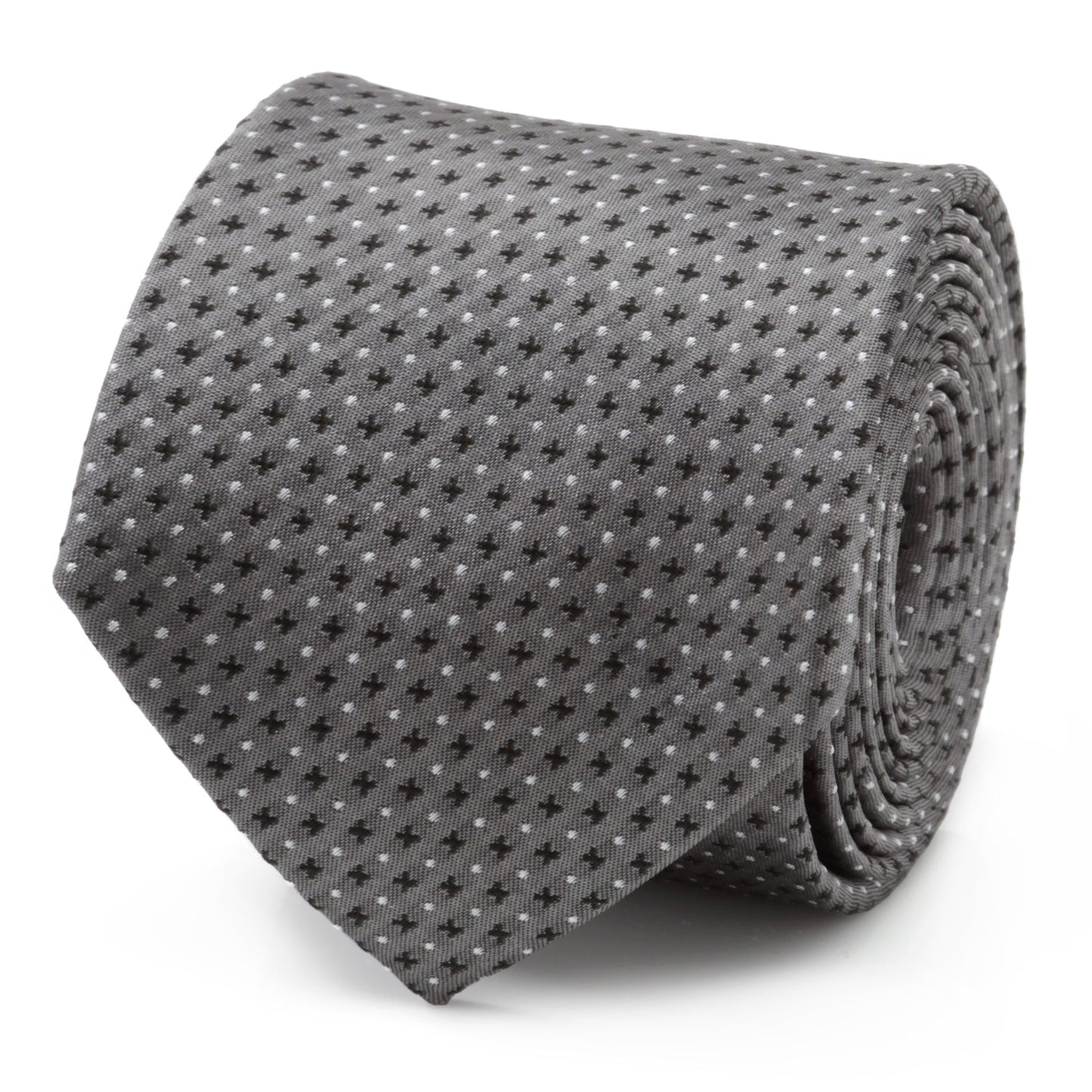 Gray Cross Dot-Men's Tie - Concordia Style Boutique