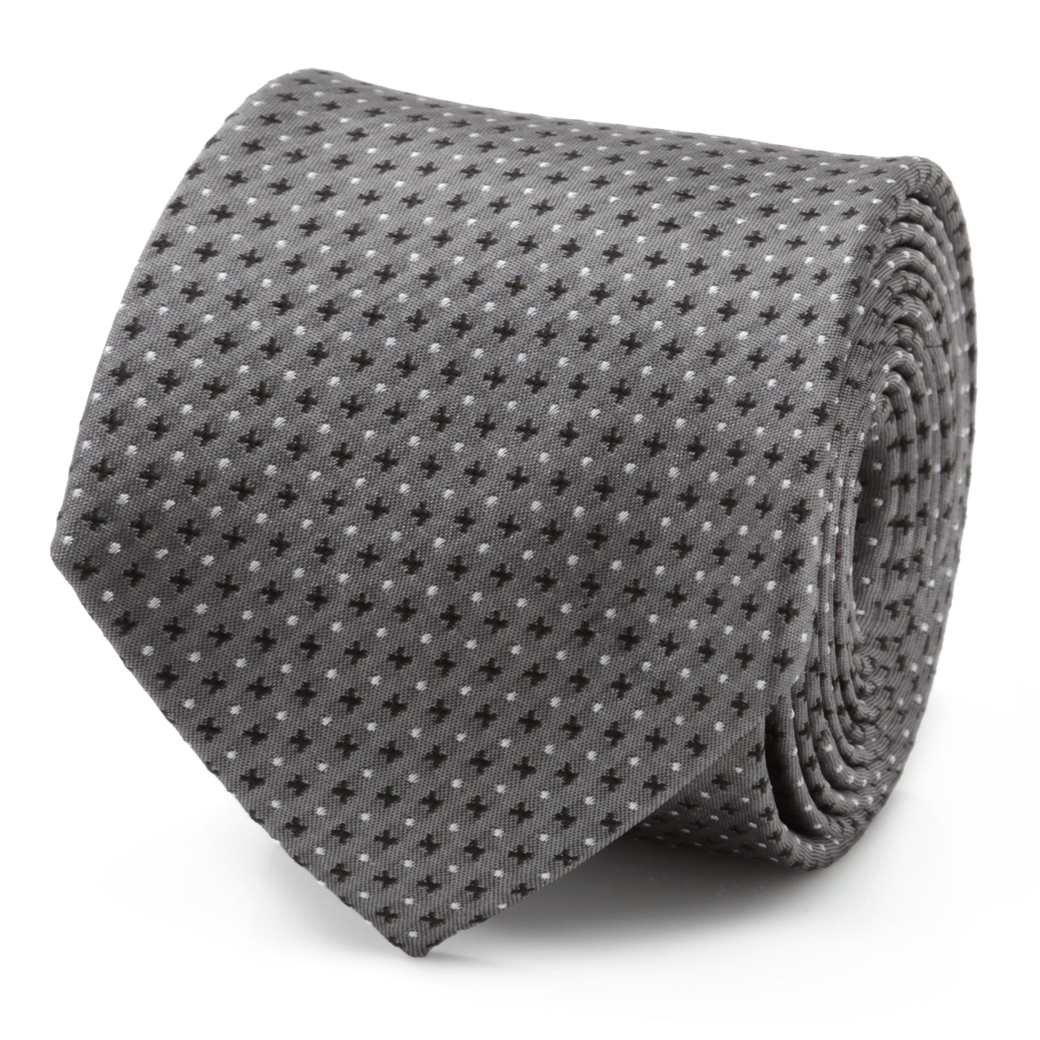 Gray Cross Dot-Men's Tie - Concordia Style Boutique