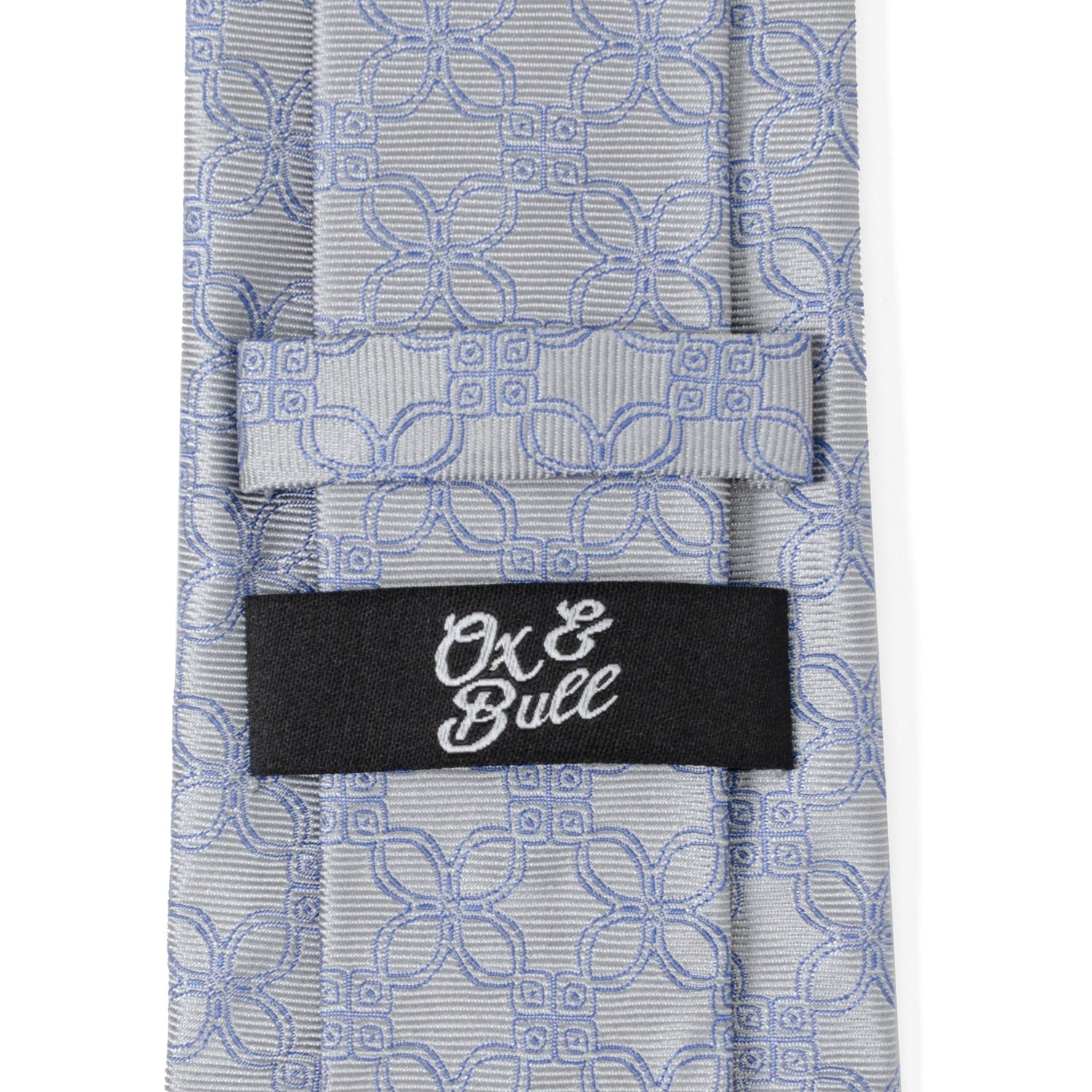 Gray Blue Art Deco Men's Tie - Concordia Style Boutique