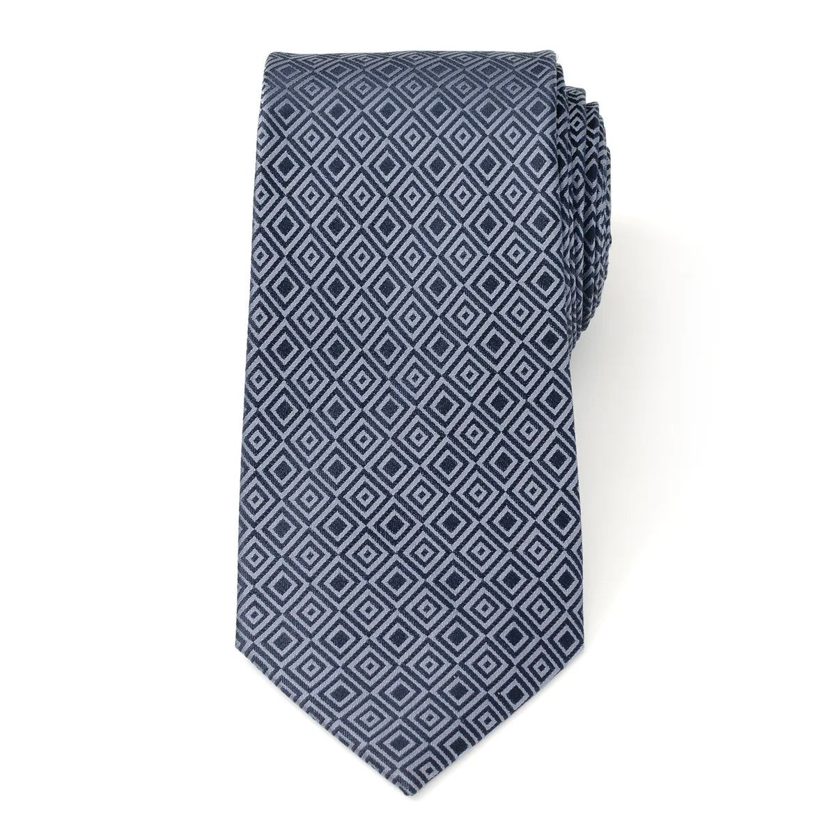 Navy Patterned Men's Tie - Concordia Style Boutique