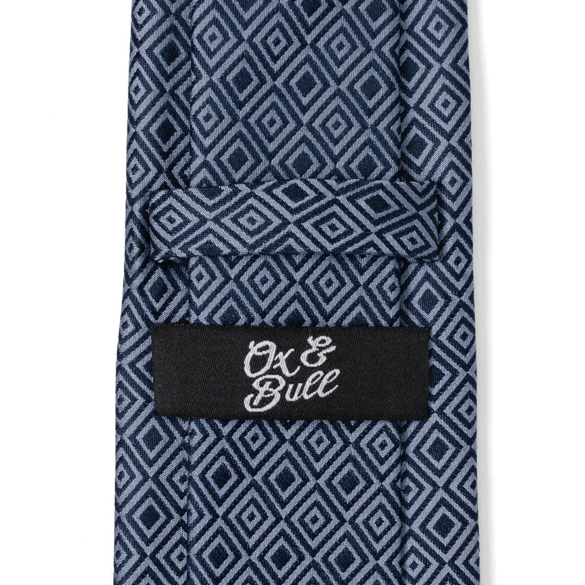 Navy Patterned Men's Tie - Concordia Style Boutique