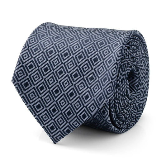 Navy Patterned Men's Tie - Concordia Style Boutique
