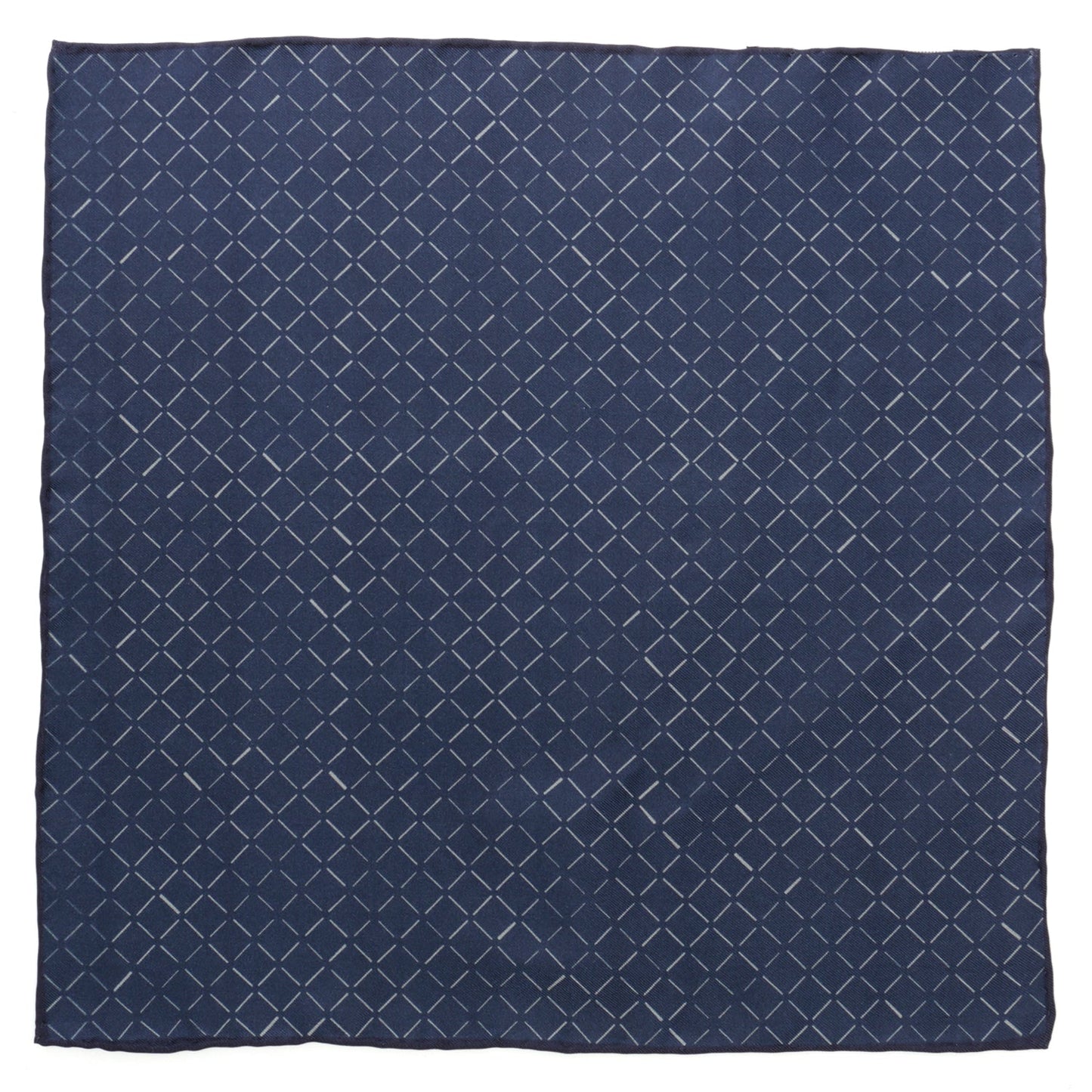 Navy Diamond Pocket Square - Concordia Style Boutique