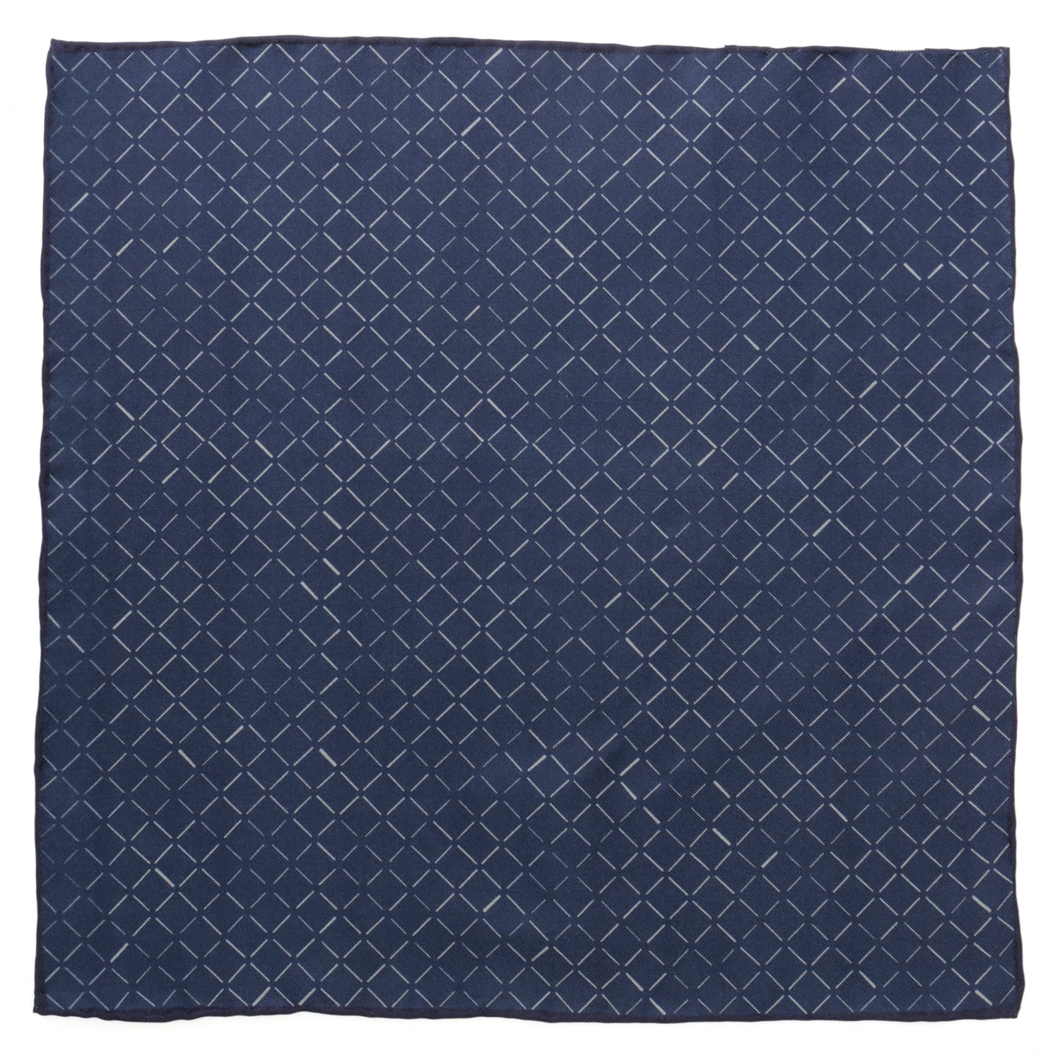 Navy Diamond Pocket Square - Concordia Style Boutique
