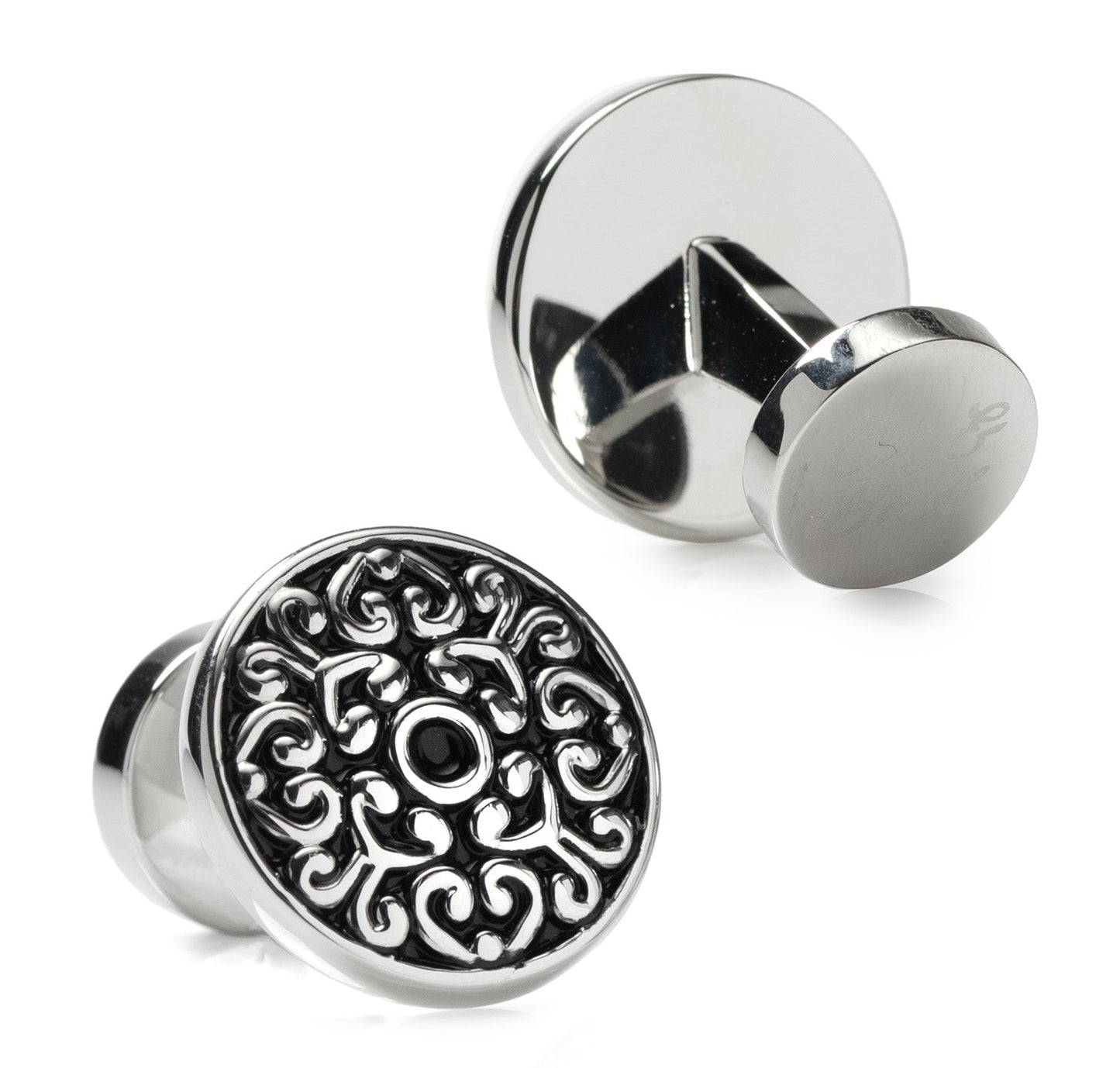 Antique Filigree Round Cufflinks - Concordia Style Boutique