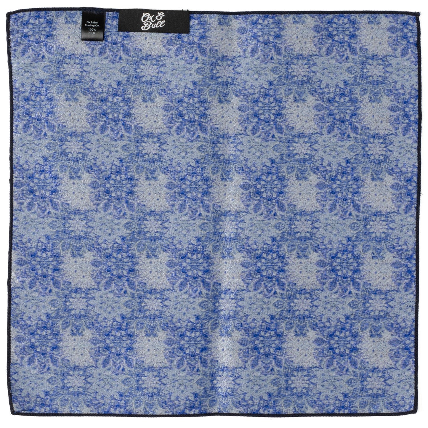 Navy Floral Pocket Square - Concordia Style Boutique