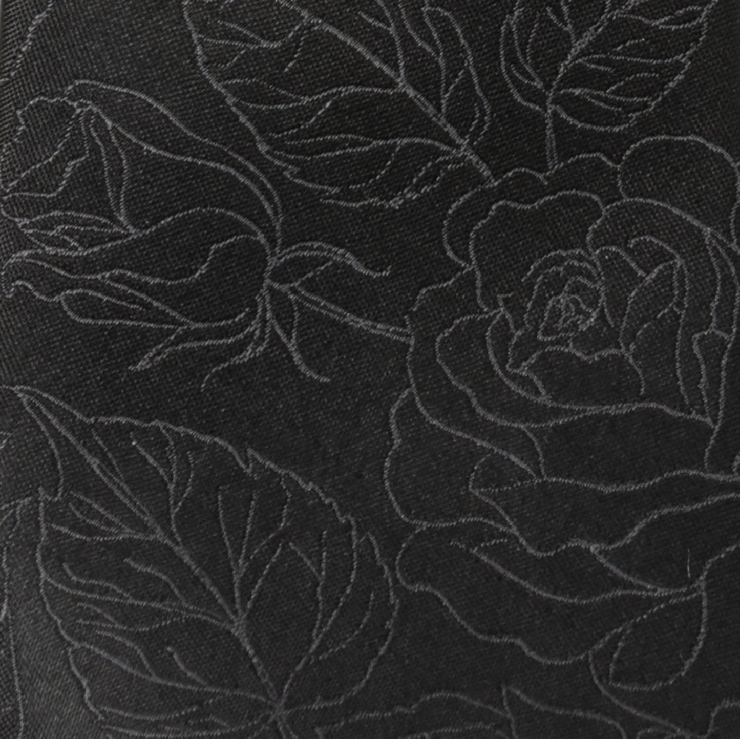 Black Floral Tie and Pocket Square Gift Set - Concordia Style Boutique