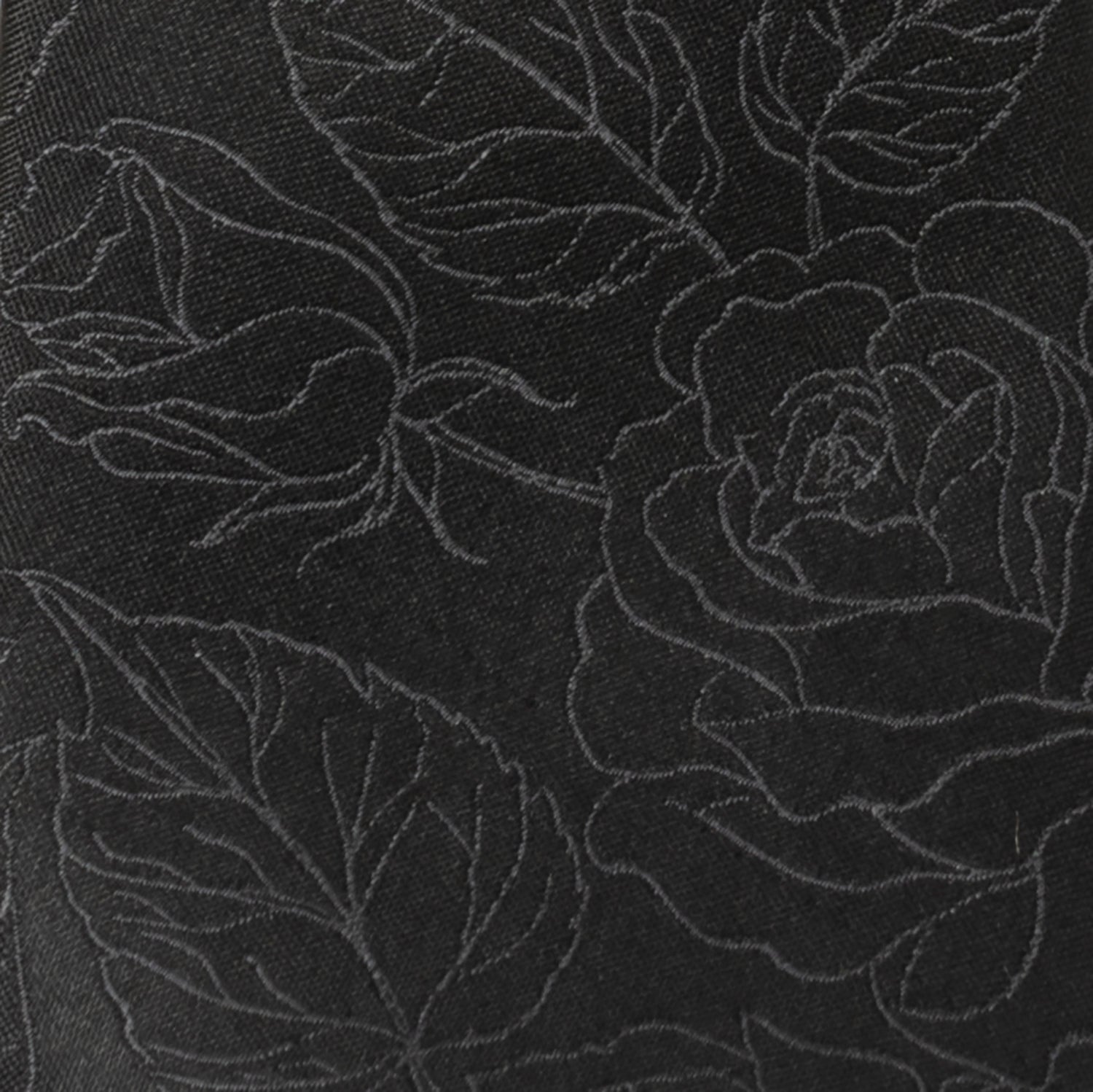 Black Floral Tie and Pocket Square Gift Set - Concordia Style Boutique