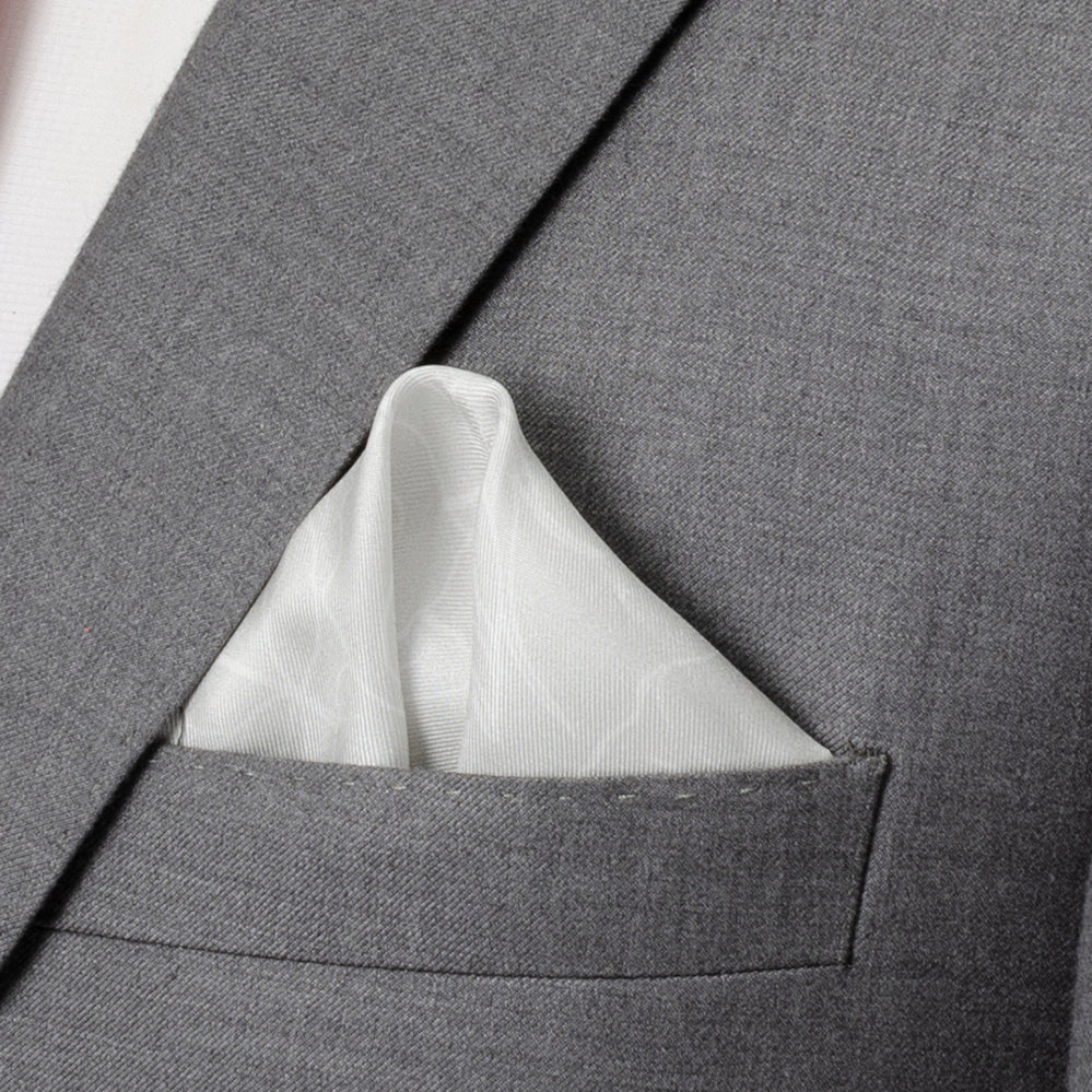 Black Floral Tie and Pocket Square Gift Set - Concordia Style Boutique