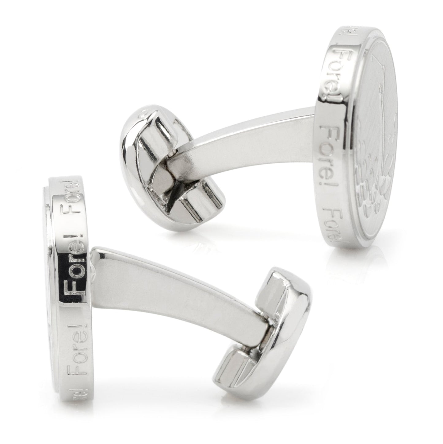 Golf Fore Silver Cufflinks - Concordia Style Boutique