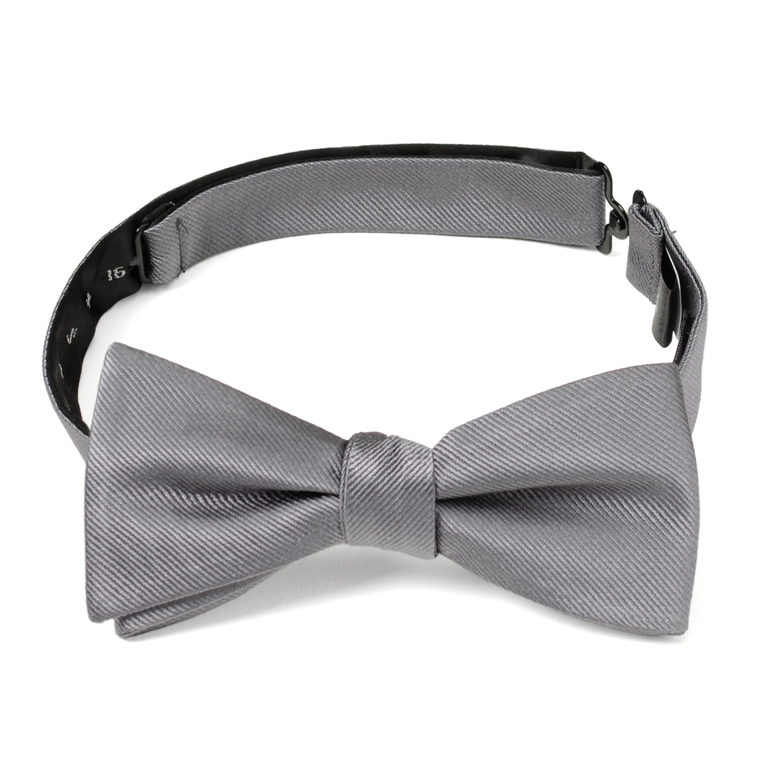 Gray Silk Bow Pre-Tie - Concordia Style Boutique