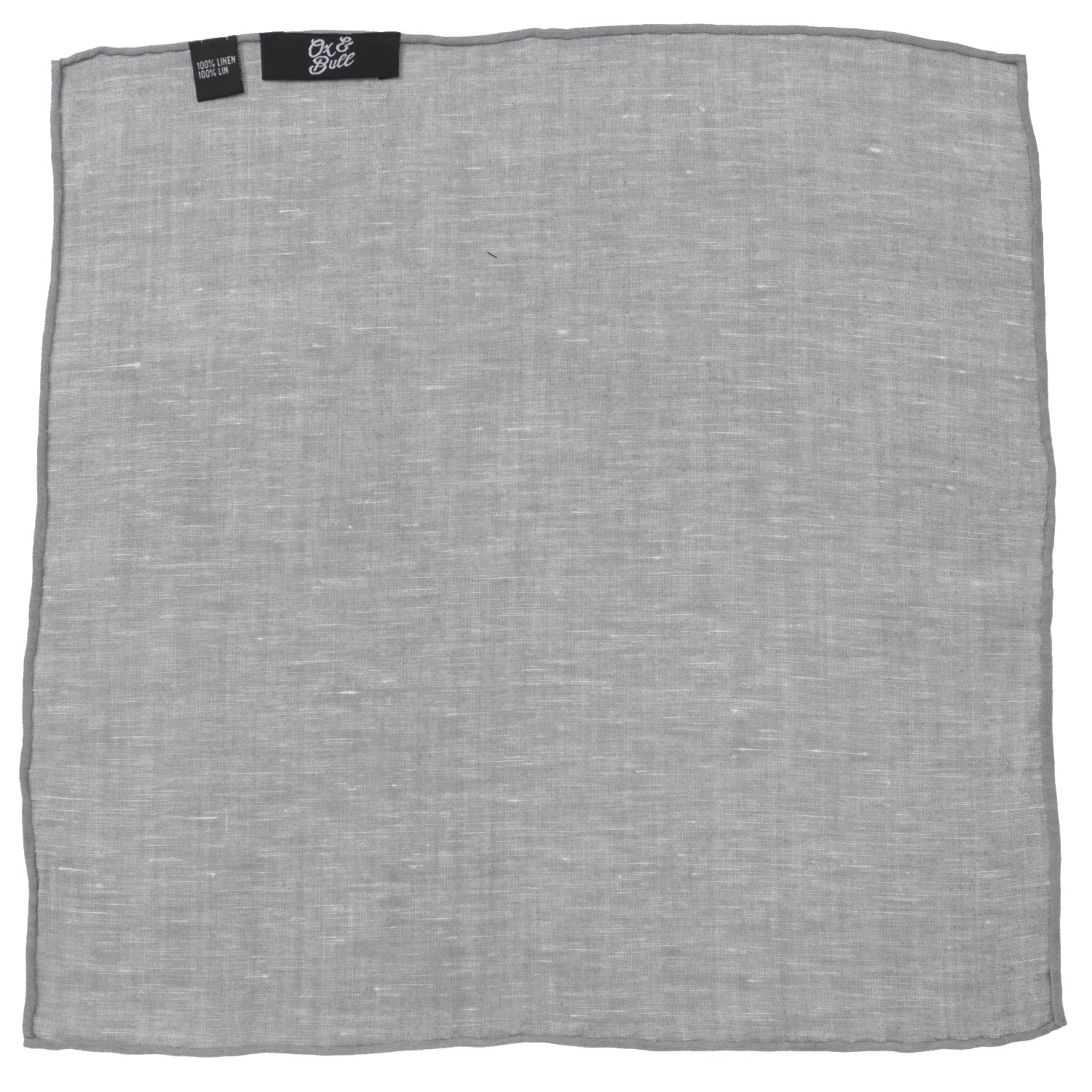 Gray Linen Pocket Square - Concordia Style Boutique