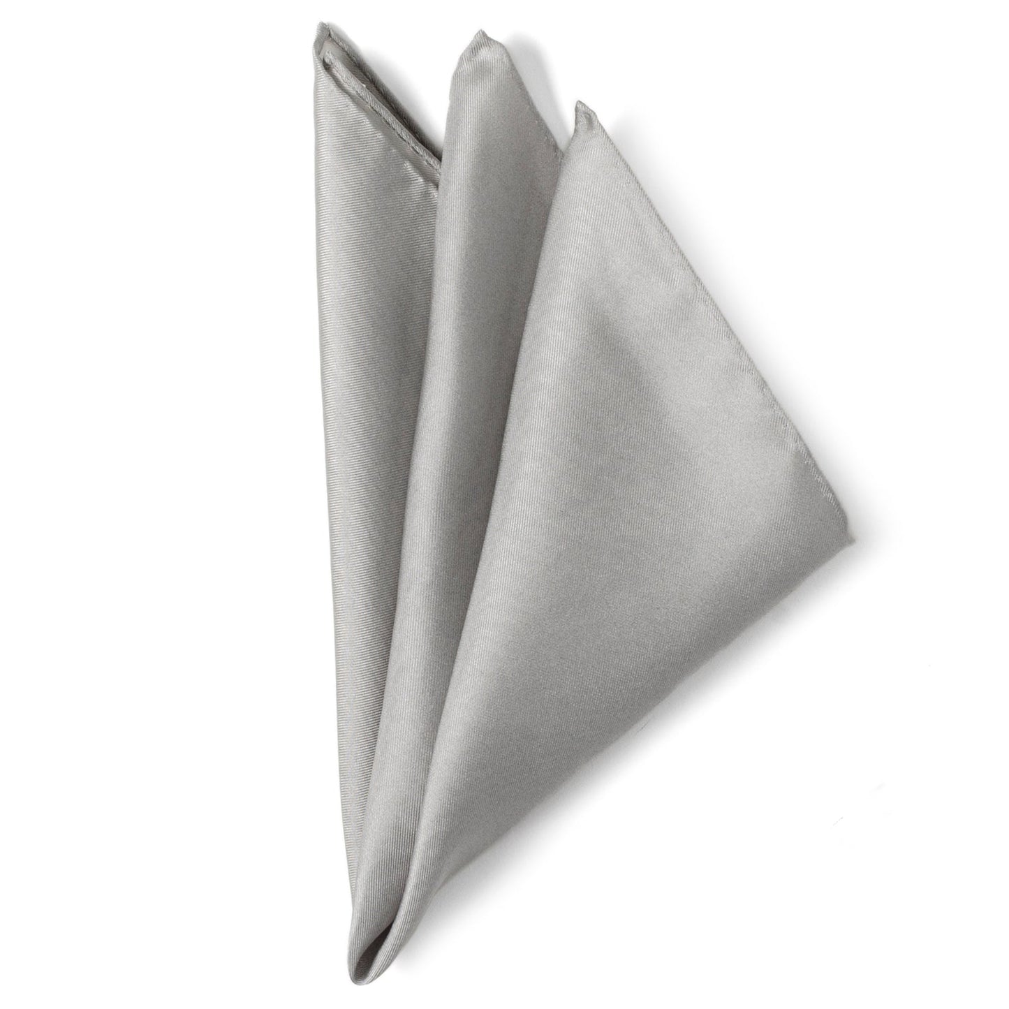 Gray Silk Pocket Square - Concordia Style Boutique