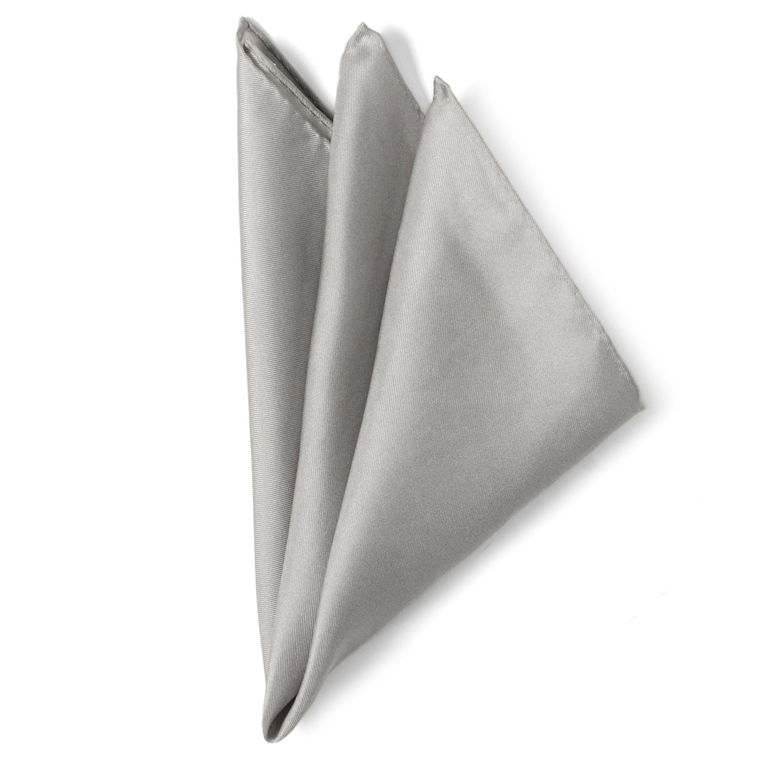 Gray Silk Pocket Square - Concordia Style Boutique