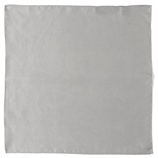 Gray Silk Pocket Square - Concordia Style Boutique