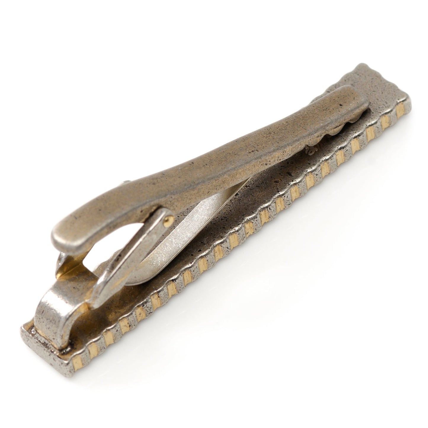 Antique Gold Herringbone Tie Clip - Concordia Style Boutique