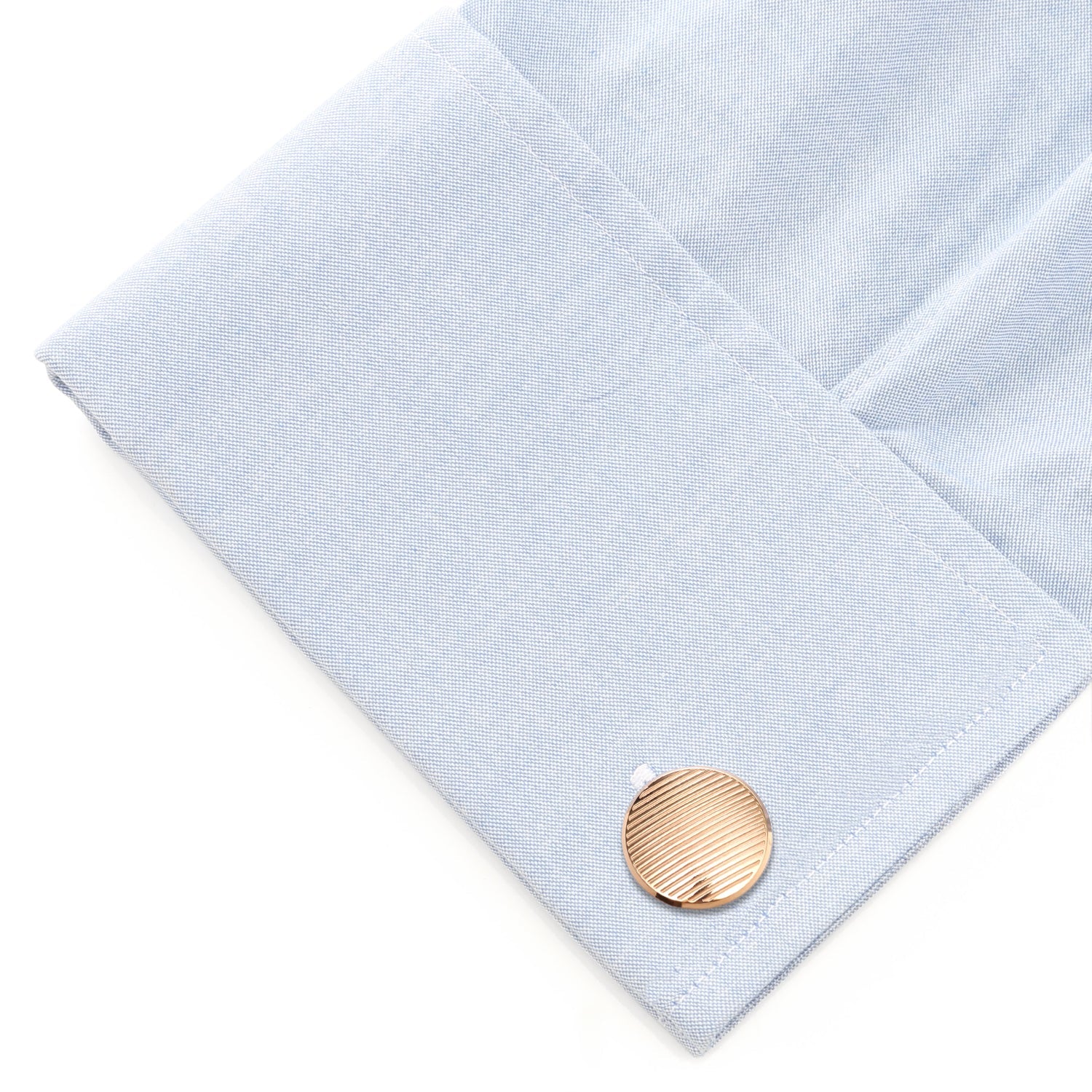 Rose Gold Line Stainless Steel Cufflinks - Concordia Style Boutique