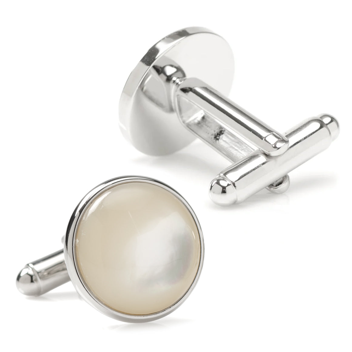 Silver and Mother of Pearl Cufflinks - Concordia Style Boutique