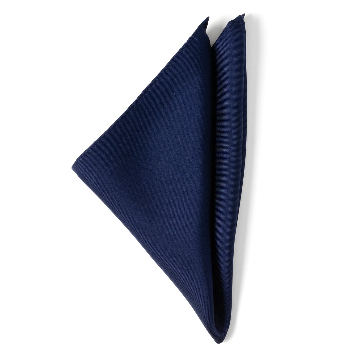 Navy Silk Pocket Square - Concordia Style Boutique