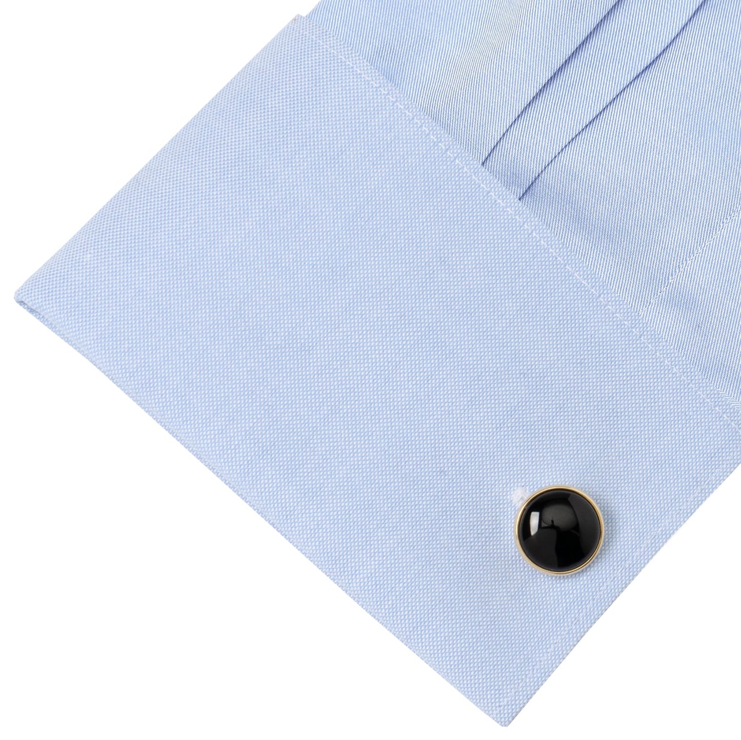 Gold and Onyx Cufflinks - Concordia Style Boutique