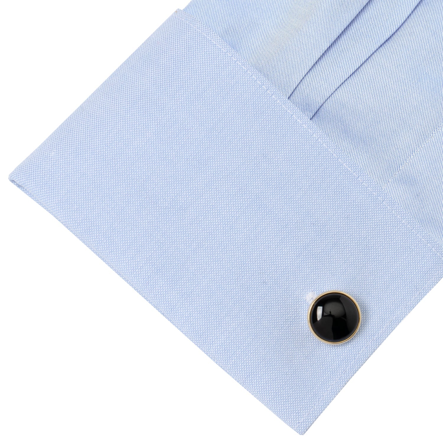 Gold and Onyx Cufflinks - Concordia Style Boutique